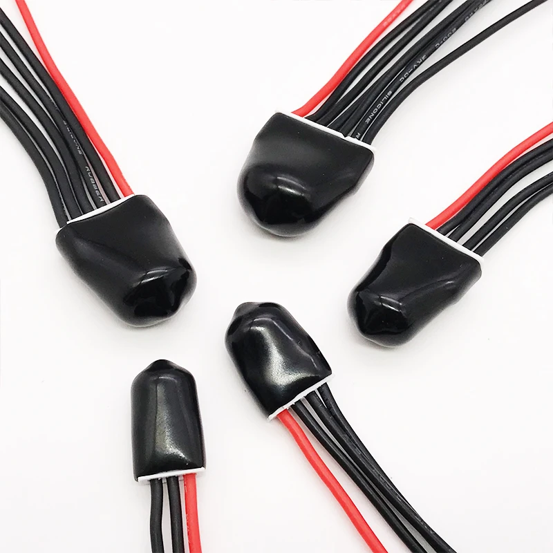 10PCS Rubber Terminal Insulated Protective Cover Caps Sparkproof Charged/Discharged for Lipo Battery 2S-6S Balance Charger Cable