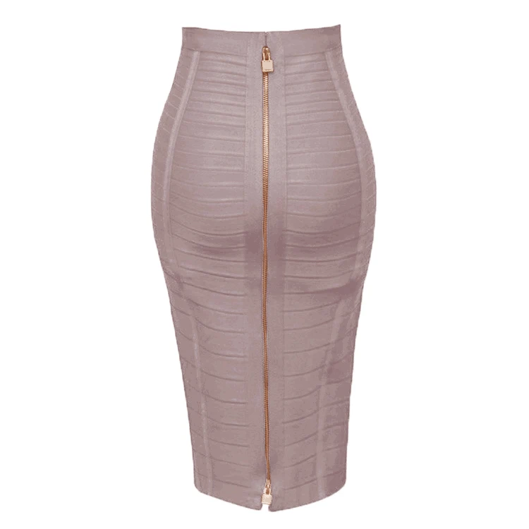 Women Summer Fashion Sexy Black Red Beige White Bandage Skirt 2026 Knitted Elastic Sweet Candy Color Pencil Skirt