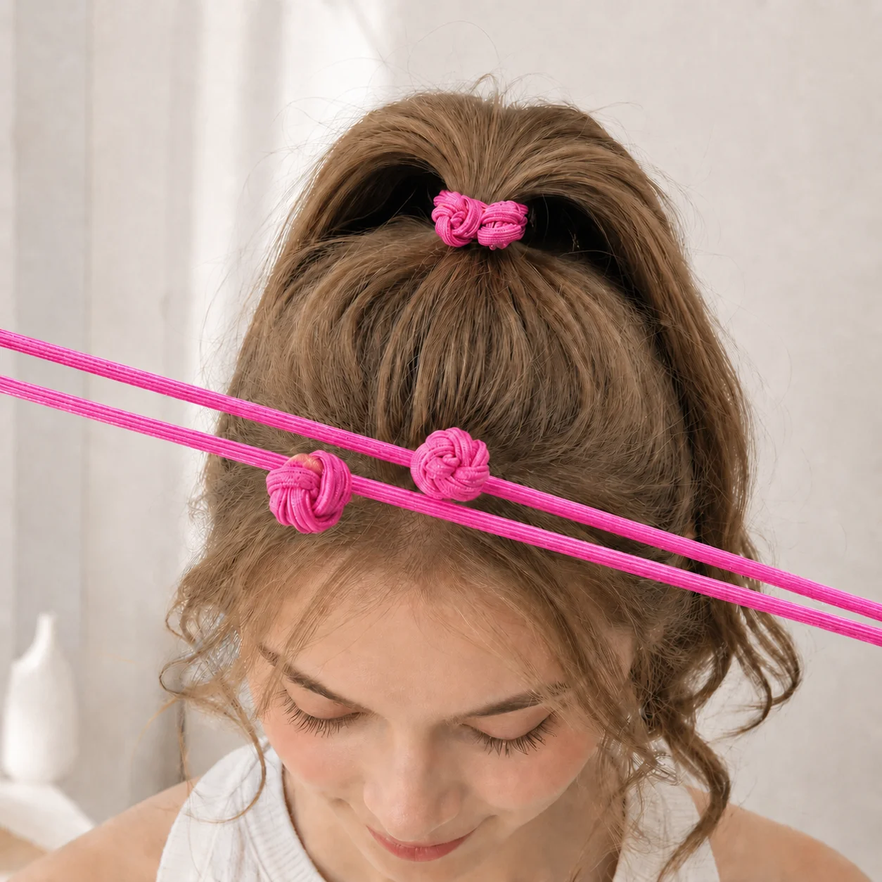 Haargummi für Frauen Hochelastischer Pferdeschwanzhalter Schonende Haarbänder Koreanische Haaraccessoires für Mädchen Dehnbare Gummi-Haarbänder