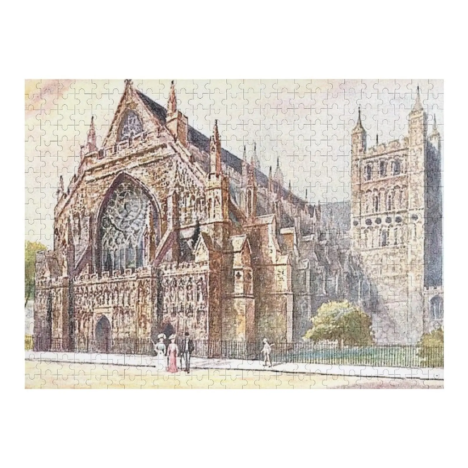 

Exeter Cathedral, Devon, England Jigsaw Puzzle Personalized Name With Photo Wooden Adults Personalized Gift Puzzle