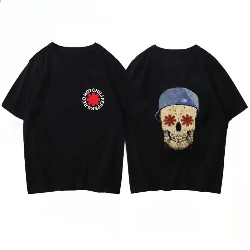 2026 New Cool Red Hot Chili T Shirt Peppers Graphic Printed Fashion Casual O Neck Short Sleeve Men Women Haraj