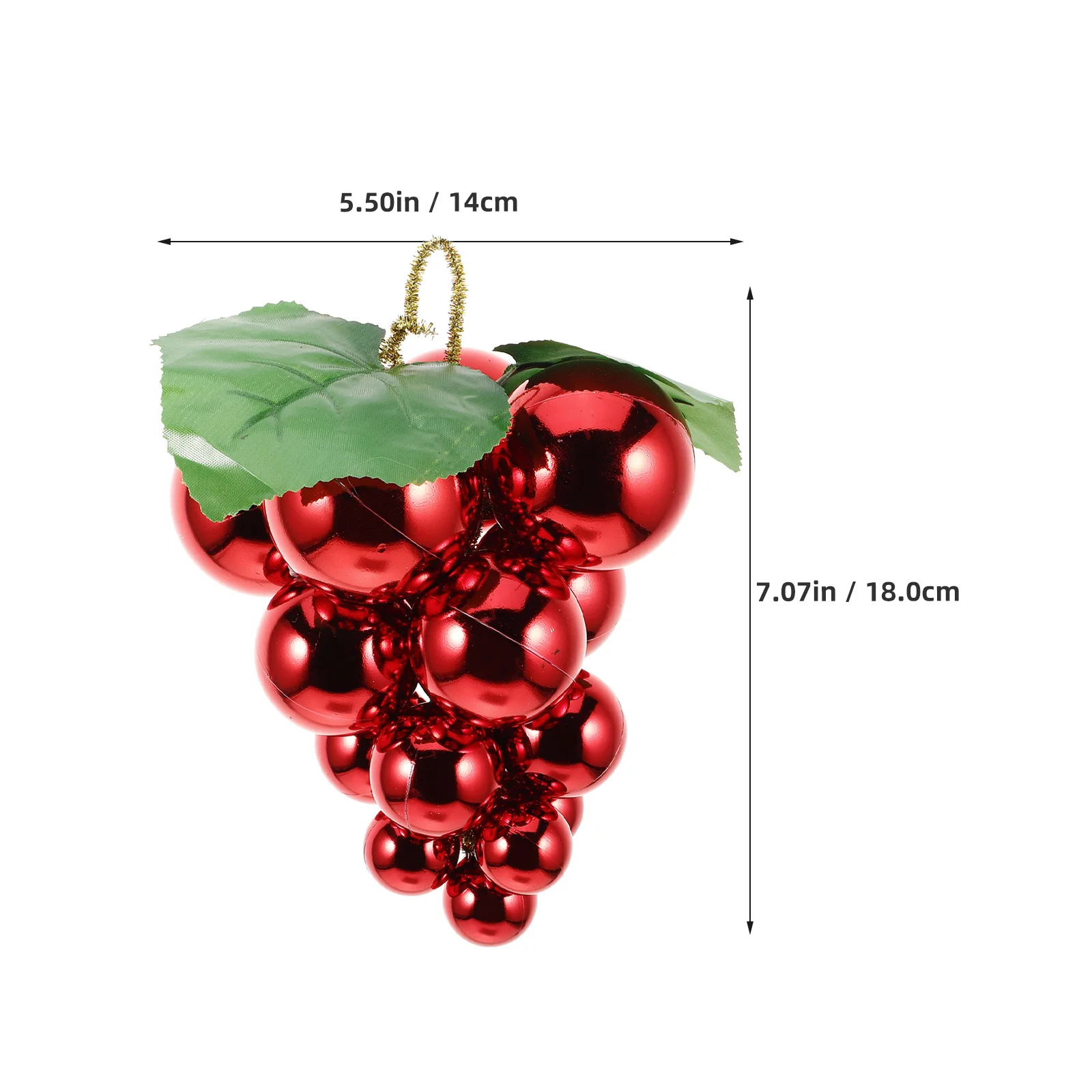 Decorazioni pendenti per albero di Natale Unico imitazione grappolo d'uva Ornamento Superficie riflettente Migliora l'eleganza dell'atmosfera festosa