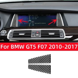 Carbon Fiber Interior for BMW 5 Series GT5 F07 2010-2017 Accessories Car Navigation Screen Decorative Strip Trim Cover Stickers