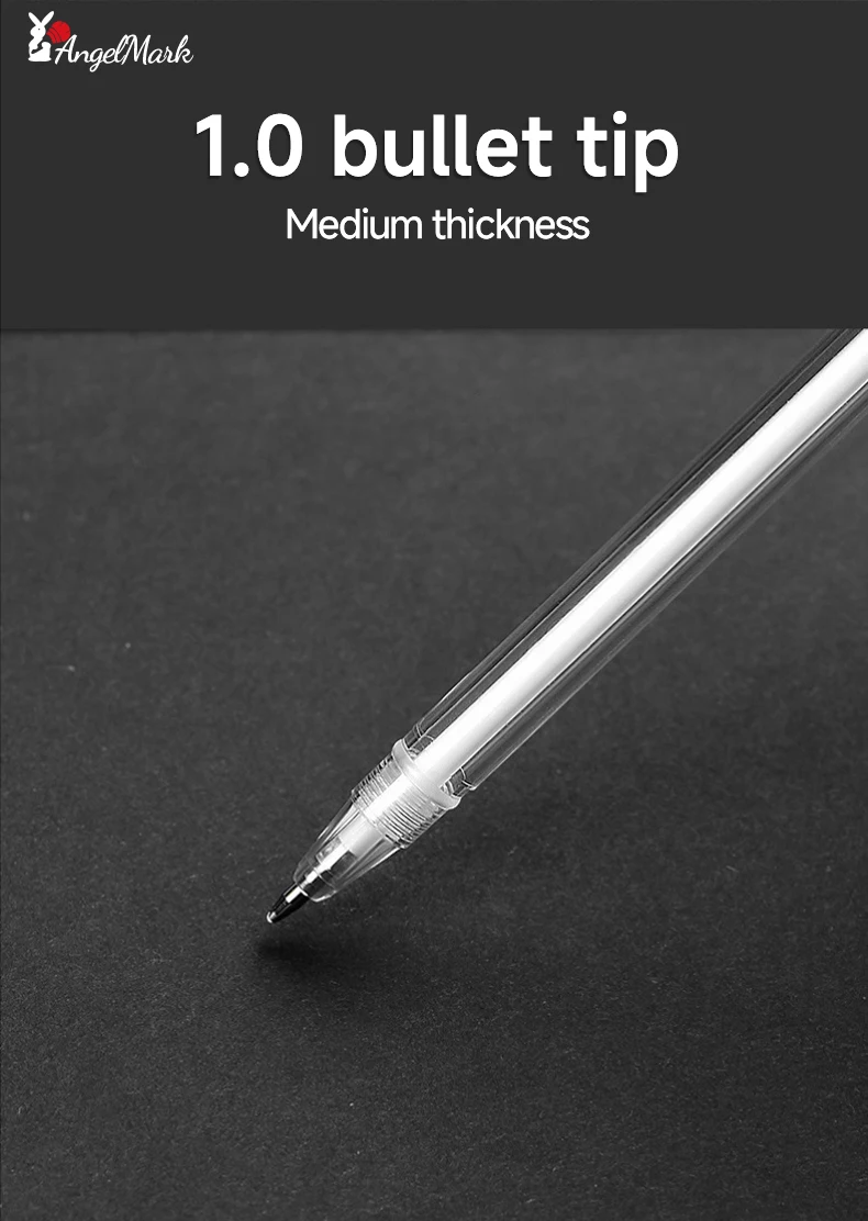 Weiß Gold Silber Klassischer Highlight-Stift, glänzende Nachfüllung, Malmarker, Zeichenstift, Schulbedarf, Stift + Nachfüllset, Gelstift – Detail 12
