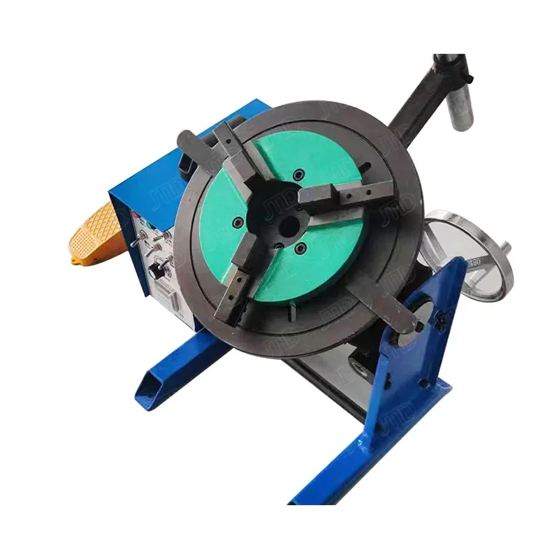 Heavy Duty 30Kg Welding Positioner Machine, 200mm Clamping Dia., 25mm Center Hole, Complete Turntable Solution, In Stock
