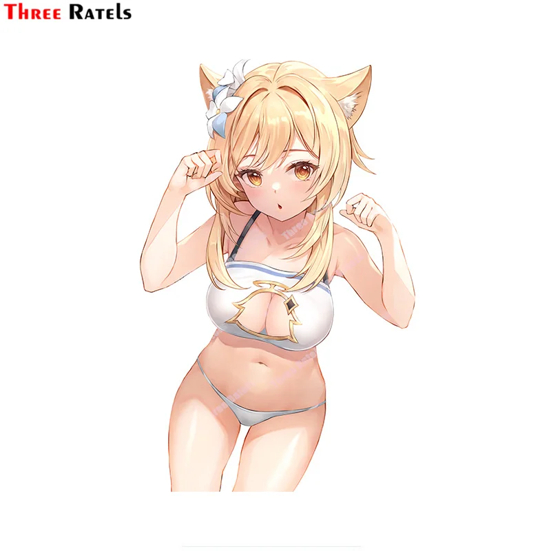 Three Ratels A811 Lumine Genshin ударные автомобильные наклейки и наклейки для девочек Персонализированная пленка против царапин с водонепроницаемостью