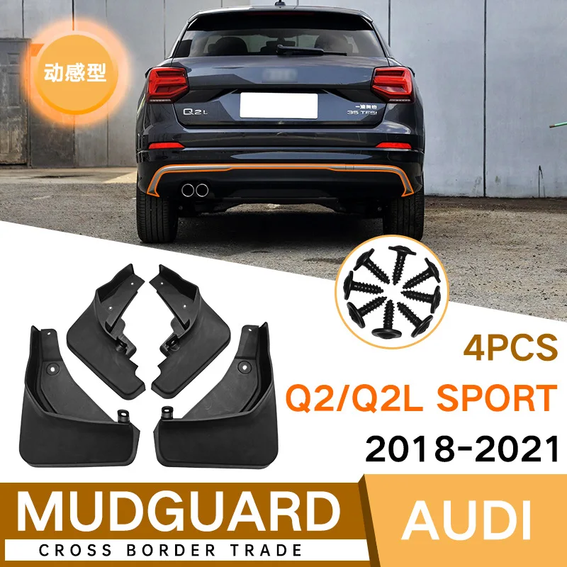 

For Audi Q2L Sport 2018-2021 black car mudguard Reduce dust Resist tire dirt car accessories tools