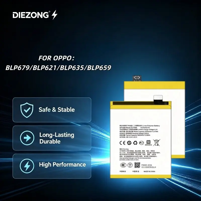 Fast Shipping Applicable for OPPO Mobile Phone Battery R17Pro/R9S/R11/R15 Pro Long Lasting Battery Life Safe and Durable