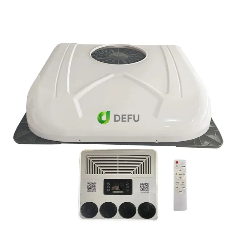 العربة Rv بطارية وقوف السيارات برودة تيار مستمر 12 فولت تكييف الهواء الكهربائية 24 فولت شاحنة التيار المتناوب 12 فولت سقف مكيف الهواء