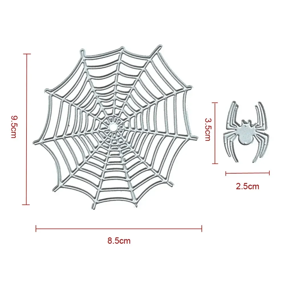 Spider Web Cutting Dies Embossing Handicrafts Mold Scrapbook Paper Craft Knife Mould Blade Punch Stencils Dies Halloween Decor