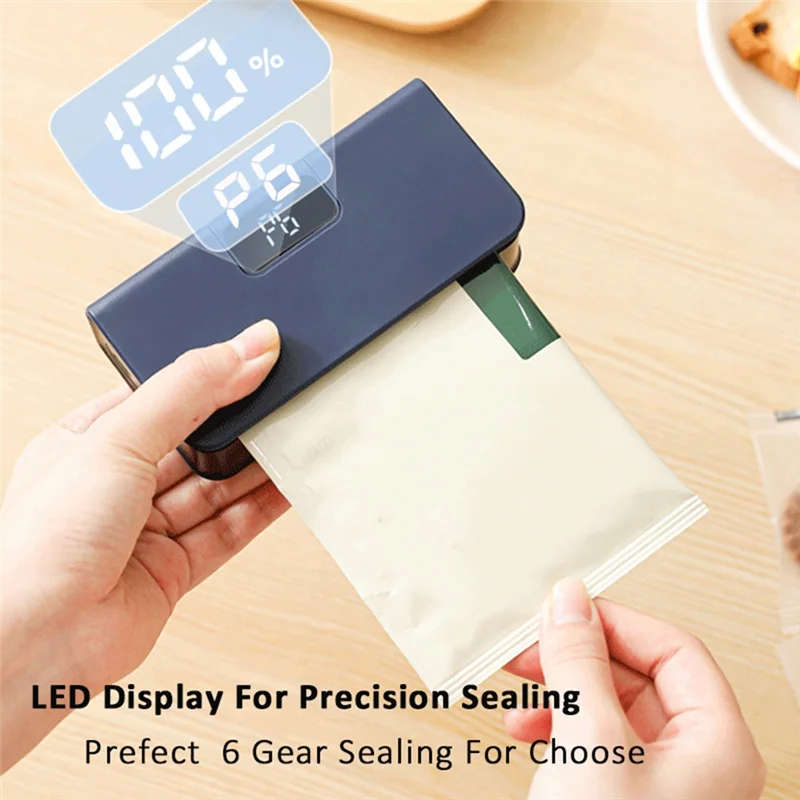 -A14E Compact Handheld Mini Plastic Bag Sealer For Food Packaging - Portable Heat Sealer