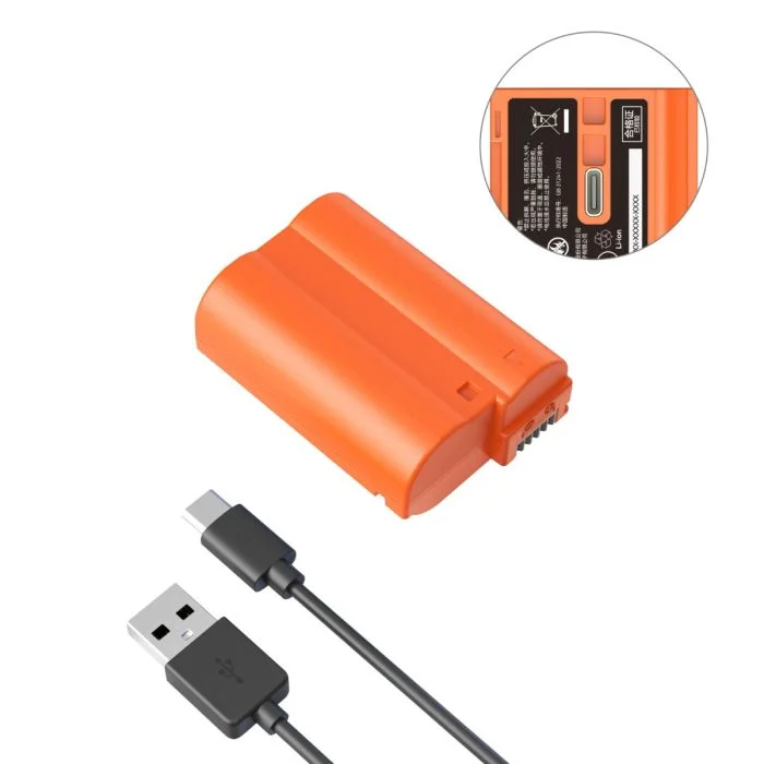 Smallrig EN-EL15c EN-EL25 USB-C Rechargeable Camera Battery 1000mAh 7.6V Fast Charging For Nikon Z30 Z50 Z6III Z8 Z7II Z6 D850