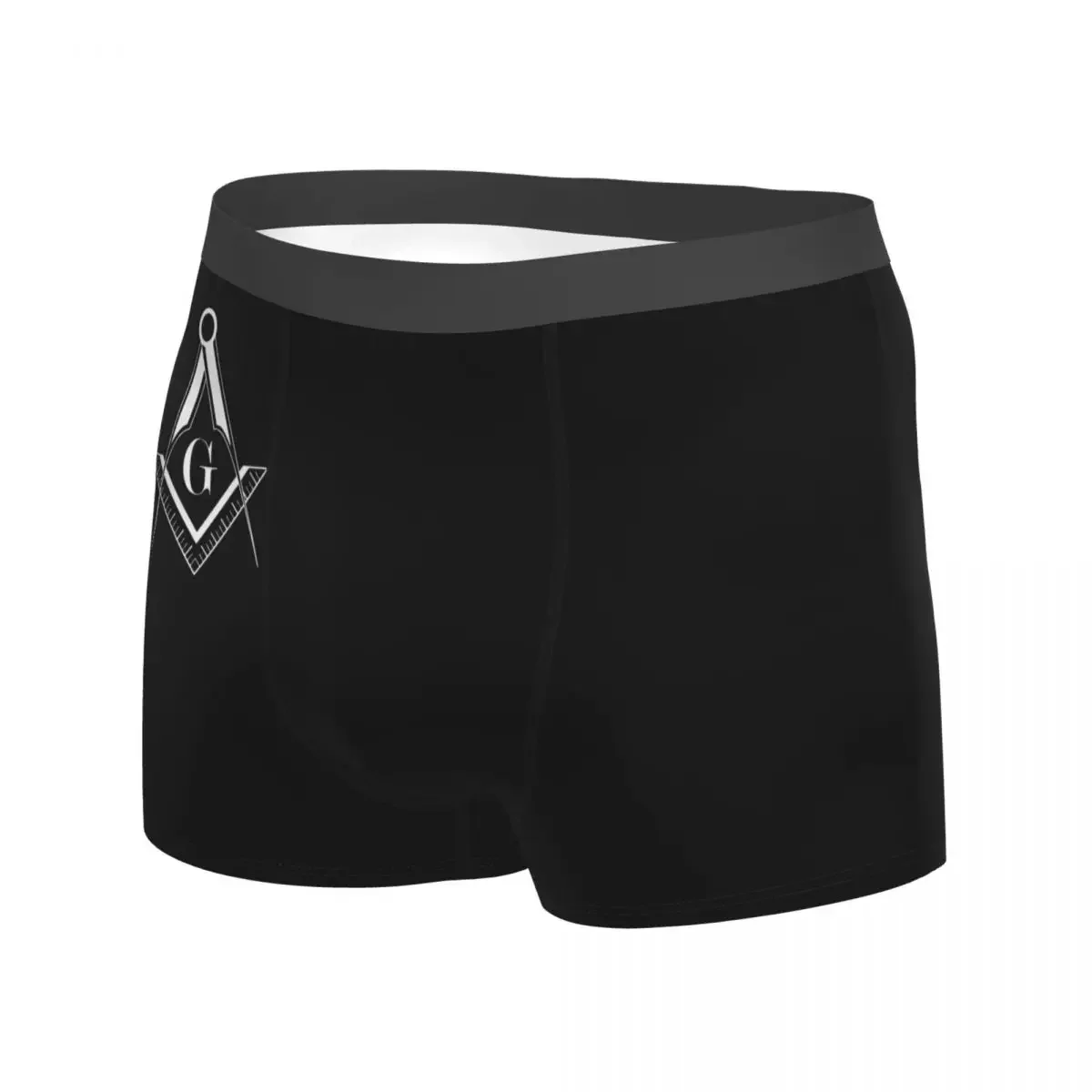 Freemasonry Sign Symbol Man Underwear Freemason Mason Boxer Briefs Shorts Panties Funny Soft Underpants For Homme Plus Size