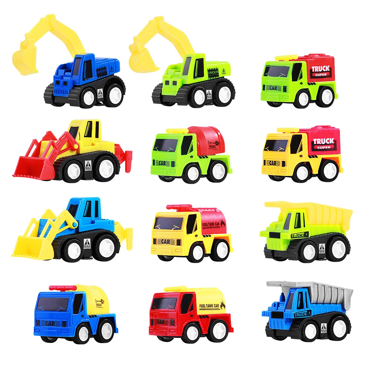 Ensembles de jeux de véhicules jouets jouets de voiture pour tout-petits modèles de véhicules camion voitures à tirer tout-terrain-