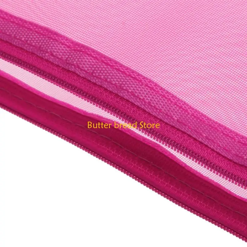 

W89C Colored File Bag Large Zip-up Mesh Pocket for Adults Office Travel