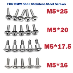 M5 Fairing Stainless Steel Screws For BMW R1250GS R1200GS LC R1200RT S1000RR S1000XR C600 C650GT F750GS F850GS R NINE T K1600GTL