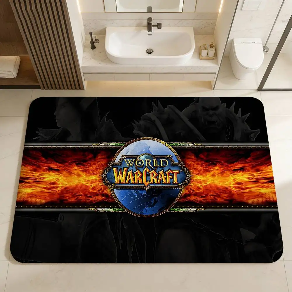 W-World Of Warcraft Gaming Room Mats Cheaper Anti-slip Modern Living Room Balcony Printed Welcome Rug