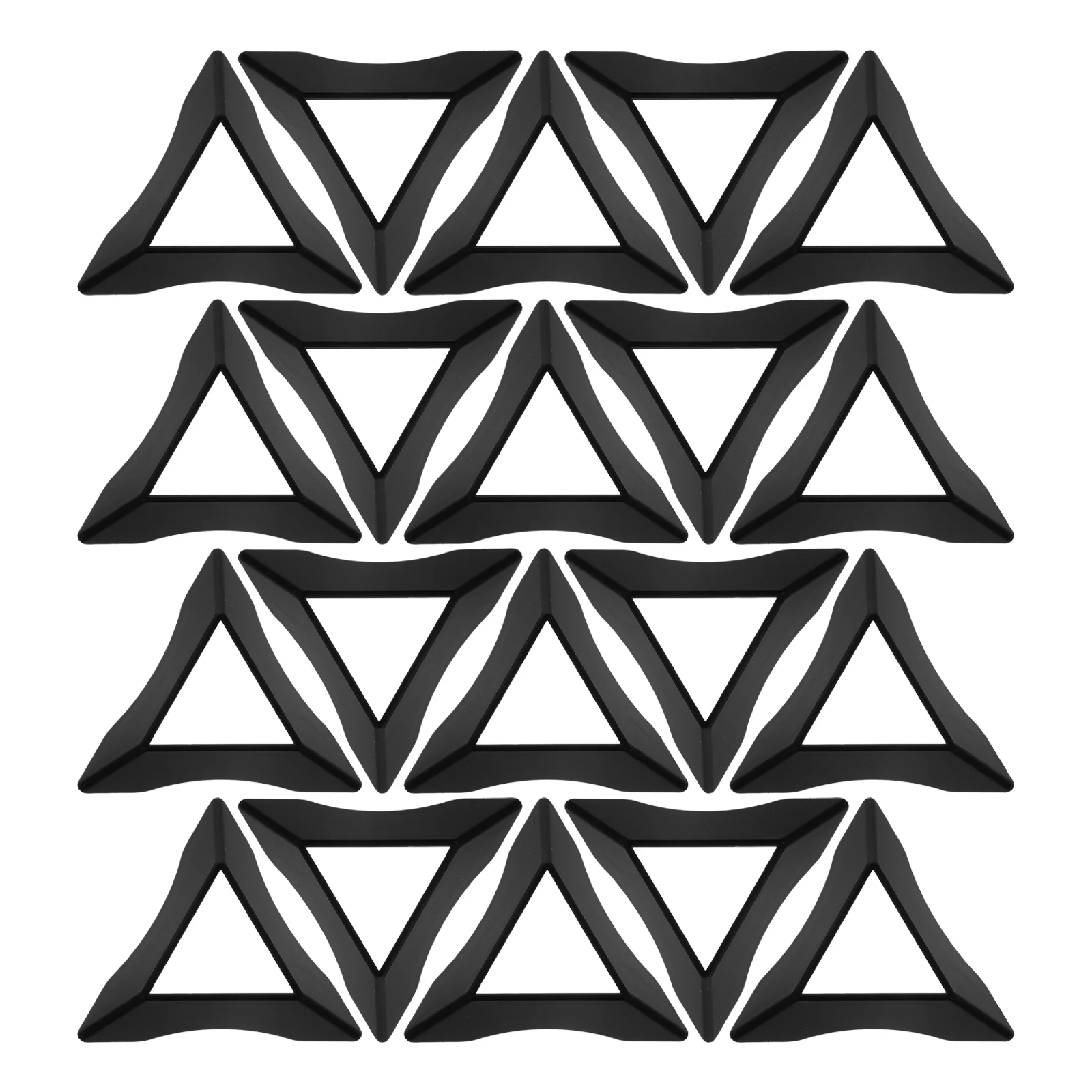 20Pcs Stand Colorful Triangle Base Display Holder Compact Design Easy to Carry for Home Office