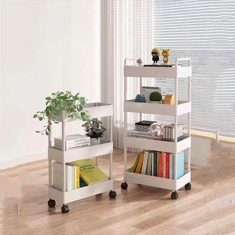 Carrello portaoggetti scaffale Mobile carrello Organizer da cucina con ruote scaffali da bagno multistrato scaffale portaoggetti per snack domestici