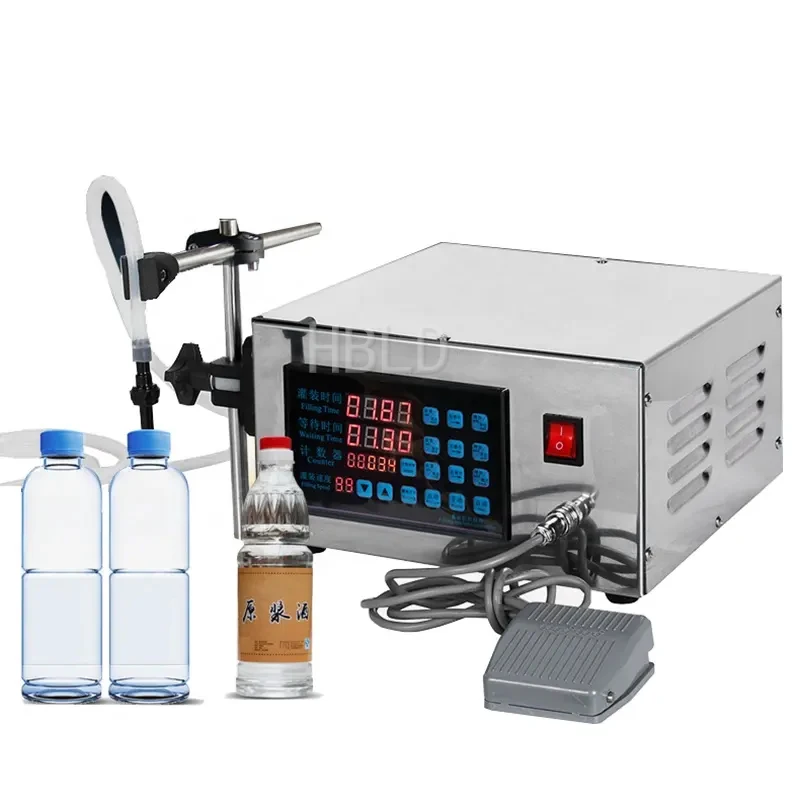 Fully Automatic Oil Filling Machine Industrial Equipment Small Beverage Water Washing Hand Liquid Filling Device