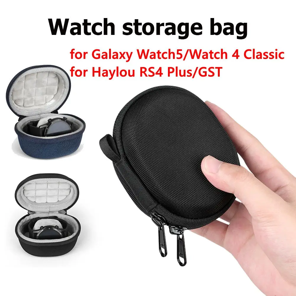 

for Haylou RS4 Plus/GST Hard Carrying Case EVA Watch Storage Box Hard Shell Travel Storage Bag for Galaxy Watch5/Watch 4 Classic