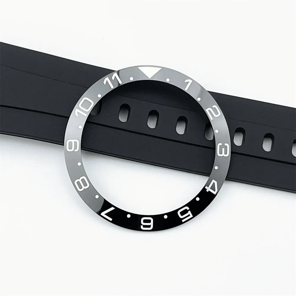 38mm Watch Bezel Dual Color Timing Ring Aluminum Ring Watch Accessories Replacement Parts OD 38mm ID 30.5mm for NH35 Movement