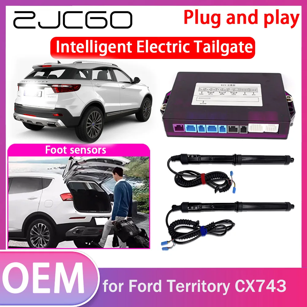 

ZJCGO Electric Tailgate Lift Drive Trunk Opening Tail Gate Lift Soft Close Car Door for Ford Territory CX743 2018 2019 2020 2021