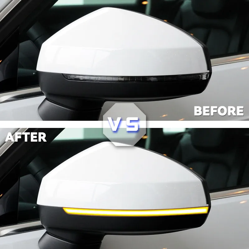 ديناميكية الوامض مرآة ضوء LED بدوره إشارة المؤشر الجانبي لأودي A3 8 فولت S3 RS3 2013-2020