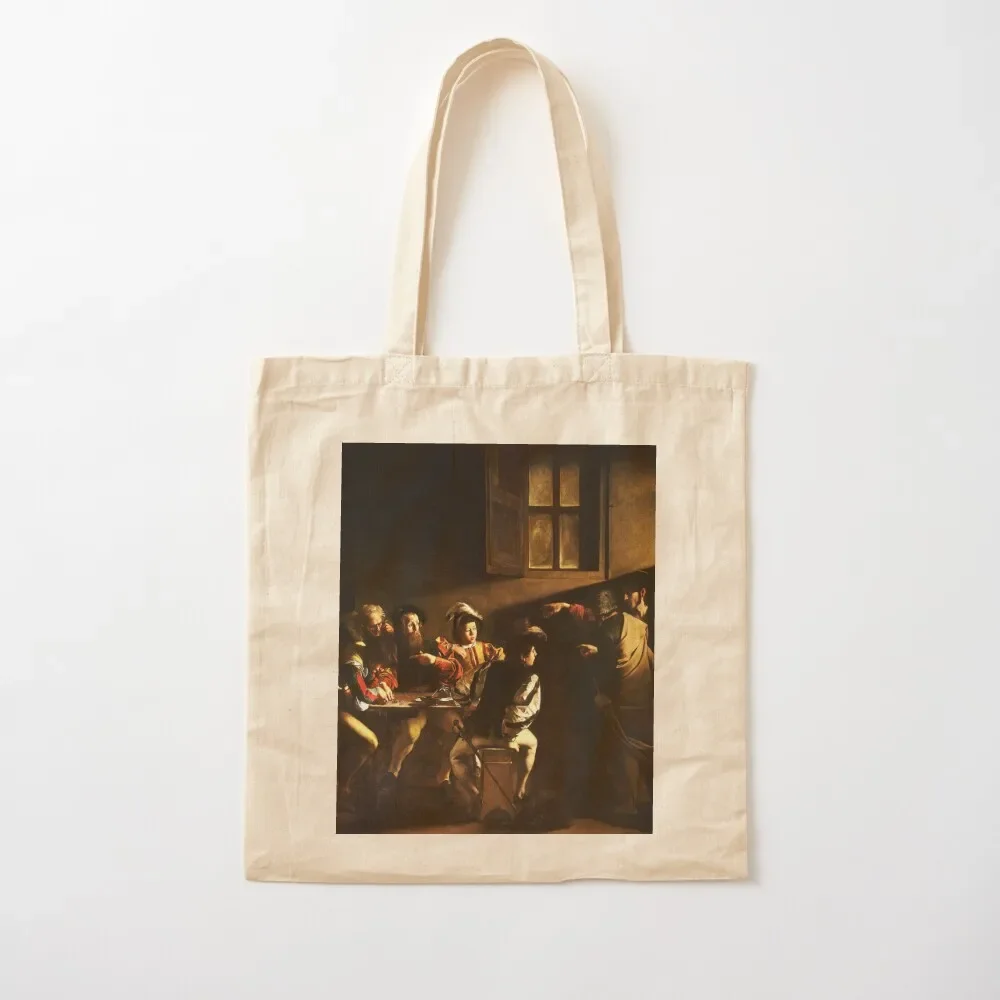 

Caravaggio The Calling Of Saint Matthew Tote Bag Shopper supermarket folding bag woman shopping bag Women's