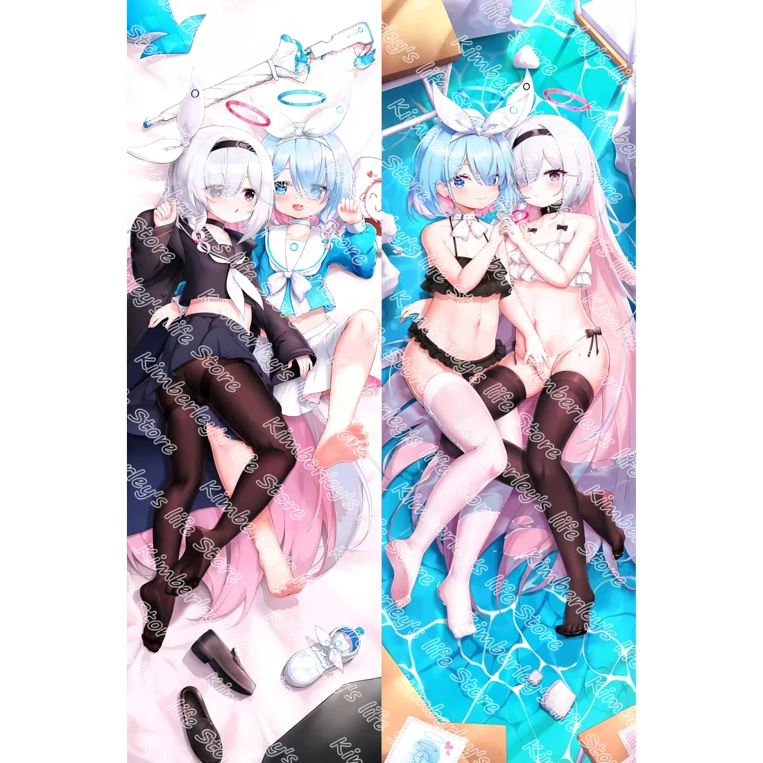

Blue Dakimakura Archive Plana Sexy Pillowcase Anime Taimanin Hing Body Male Female Otaku Fullbody Pillow Cover Case