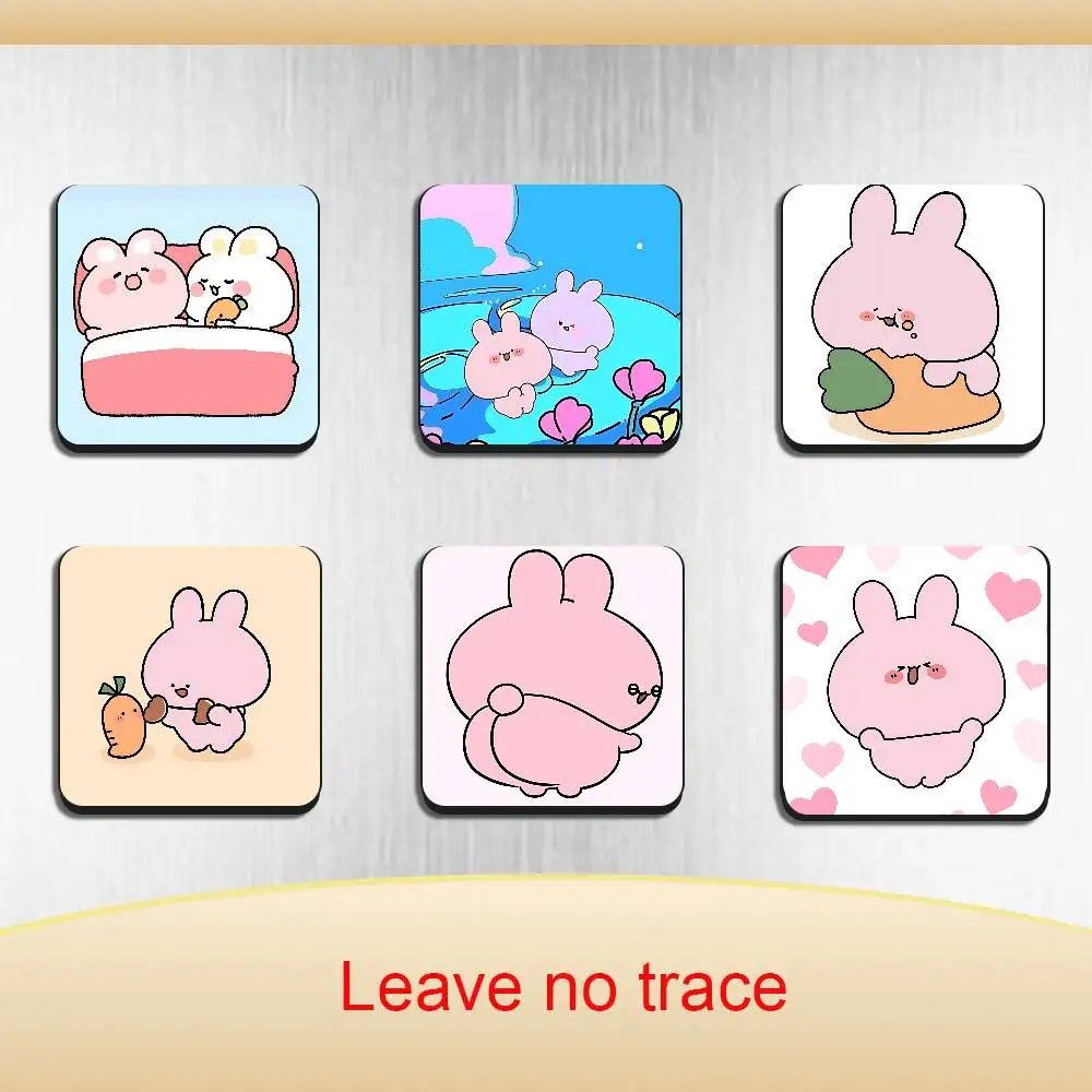 Internet-famous cartoon Asamimichan Magnetic Sticker Fridge Magnets No Falling Off Fit for Refrigerators All Metal Surfaces