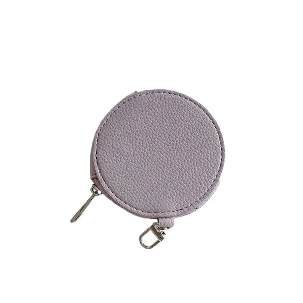 نجمة بو الجلود محفظة نسائية للعملات المعدنية سستة بو الجلود جولة المحفظة ماكياج أحمر الشفاه حقيبة حقيبة قلادة المفاتيح حقيبة التخزين الصغيرة #1