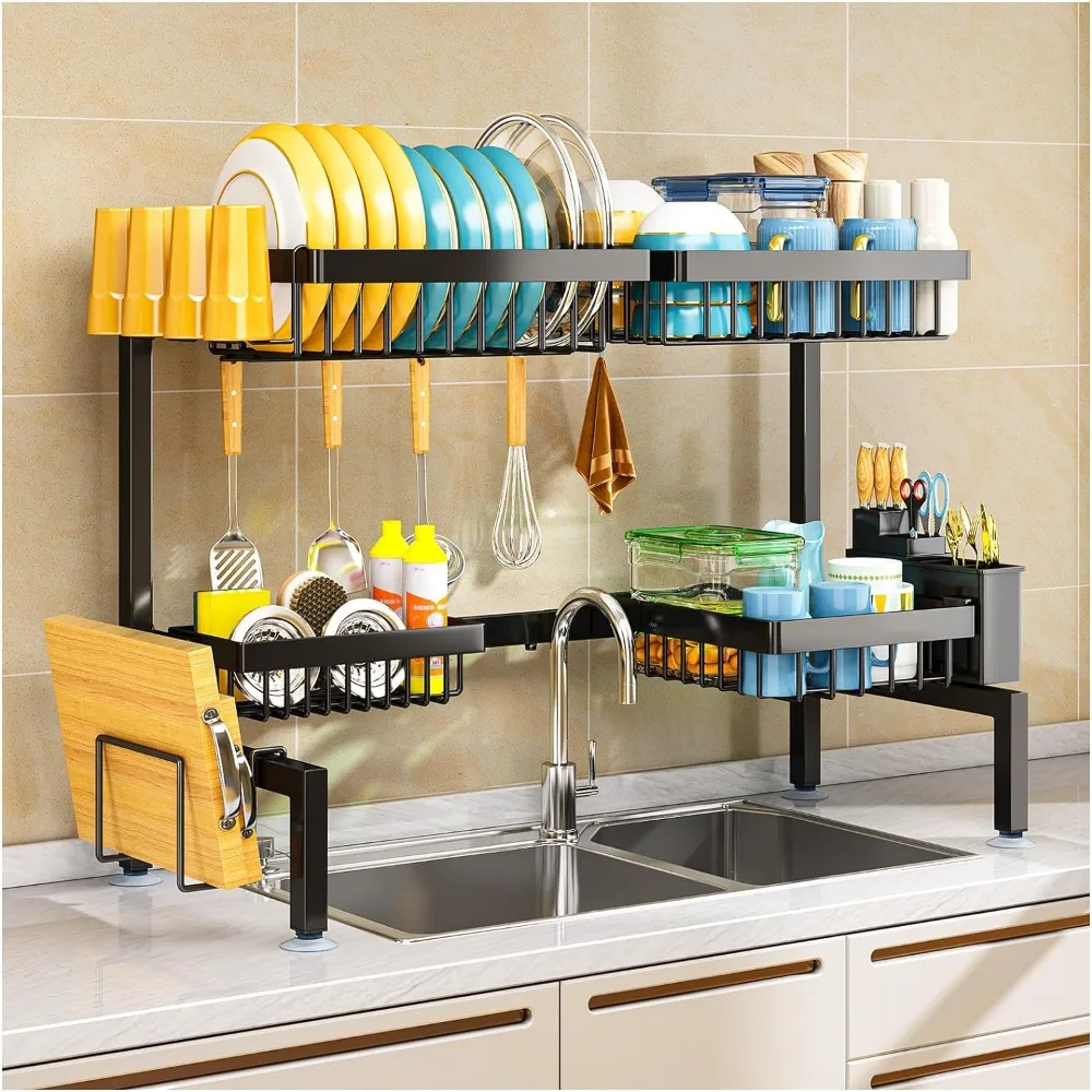 

Over The Sink Dish Drying Rack, Fits All Sinks (24.8"-35.4"), Dish Drying Rack Above Kitchen Sink, Dish Drying Rack