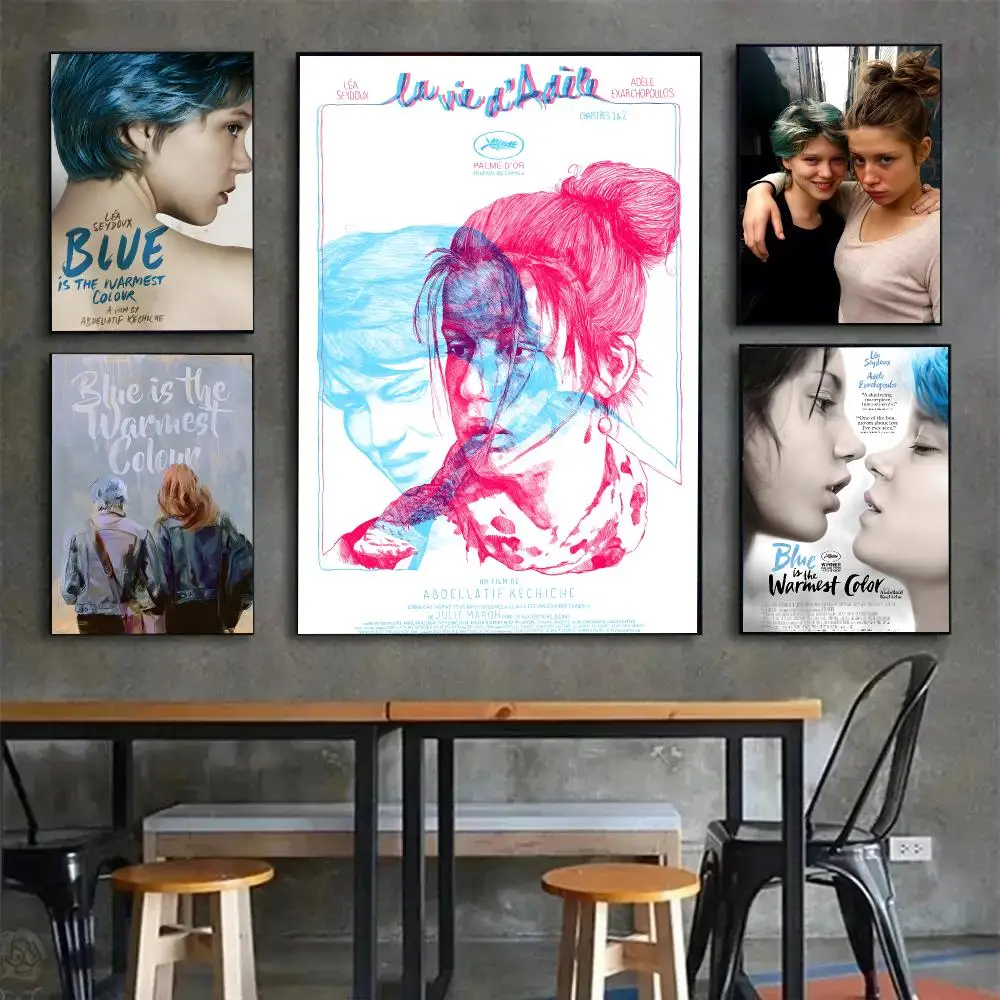 Movie Romance Blue Is The Warmest Colour Poster Painting Wall Art Mural for Living Room Home Decor and Gifts