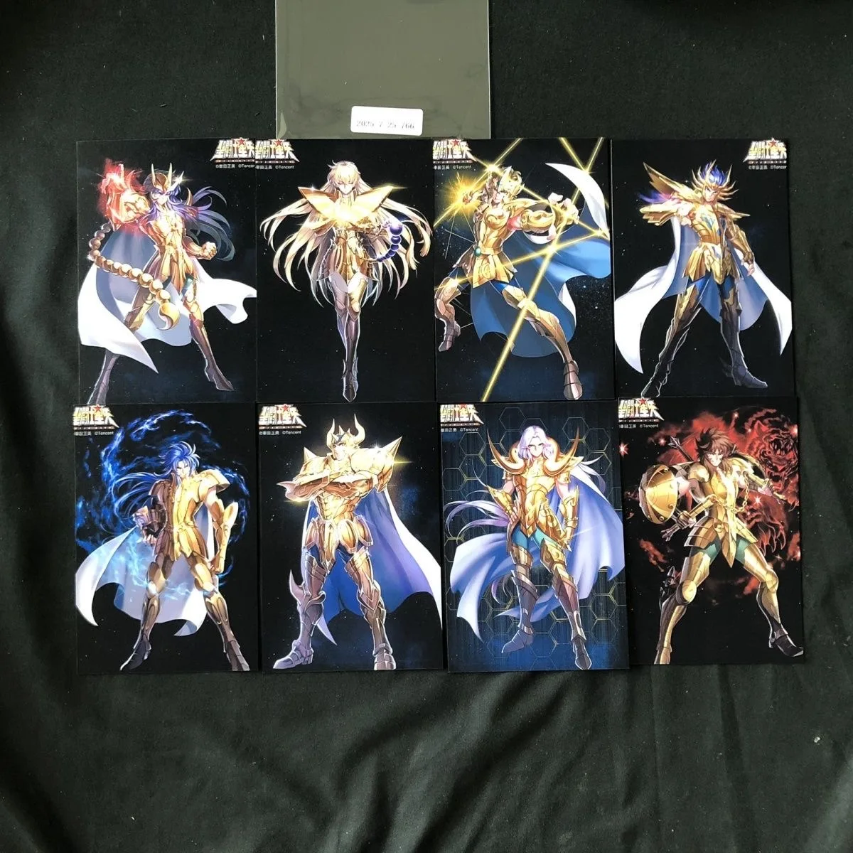 Saint Seiya Character Card Pearl Paper new version Postcards A set of 12pcs Gold Saint Knights of the Zodiac Mu Saga Shaka Milo