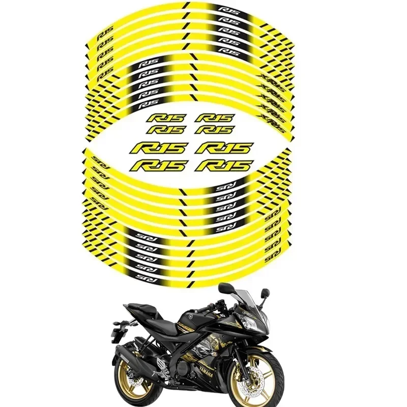 

Запчасти для мотоциклов YAMAHA R15, наклейка для украшения контурных колес-3 moto