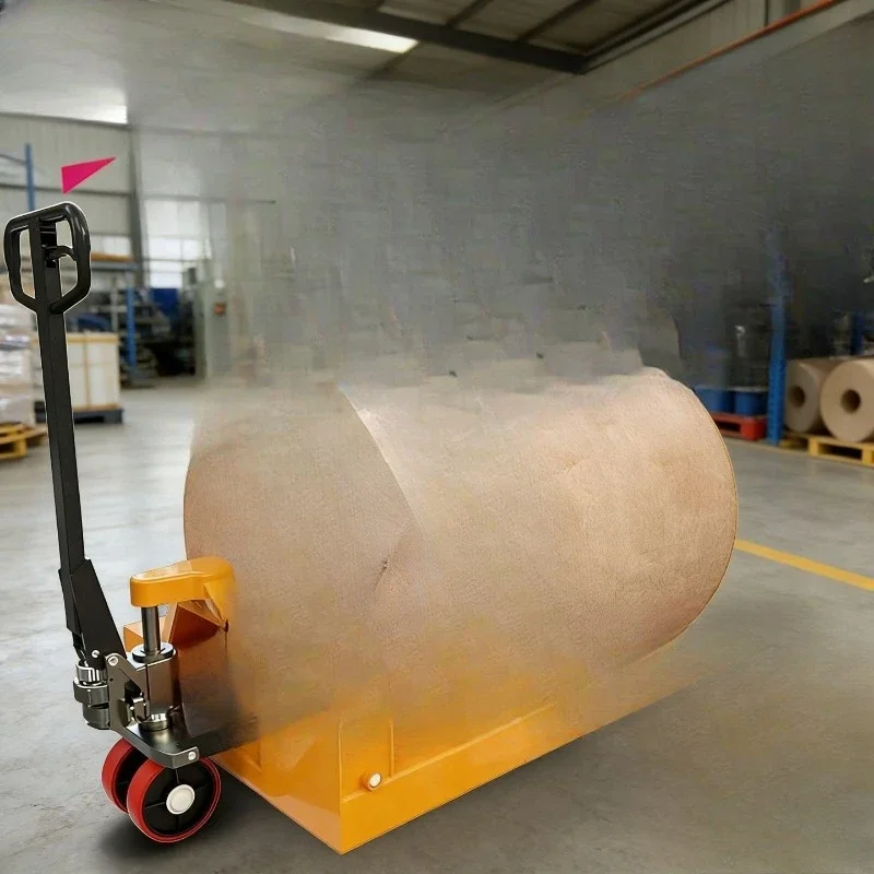 1 ton 2 tons 3 tons 5T paper roll forklift manual hydraulic paper tube truck