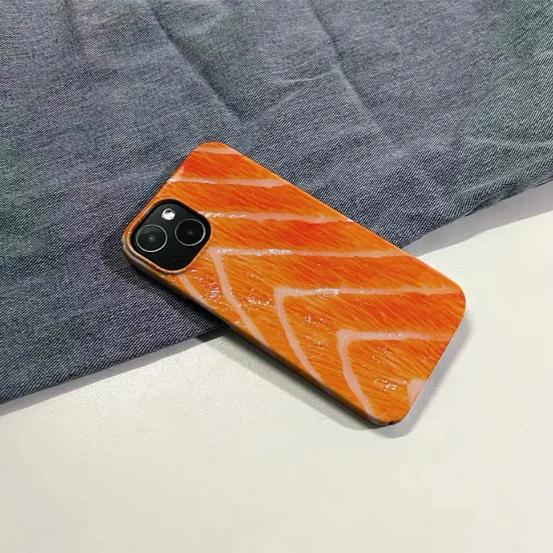 Creative Salmon Case for IPHONE 17 16ProMax 15 14 13 12 11 PRO Plus Acrylic TPU Two in One Magnetic Phone CasesCreative Salmon