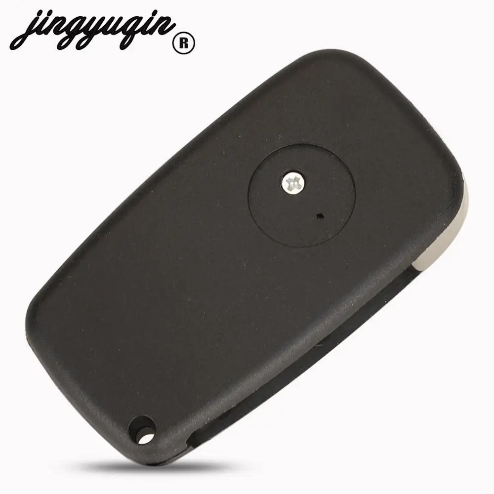 jingyuqin Flip Remote Key Delphi 433mhz ID46 PCF7946 PCF7941 Chip for FIAt 500 Punto Ducato Stilo Panda Bravo Fob 2/3 Buttons