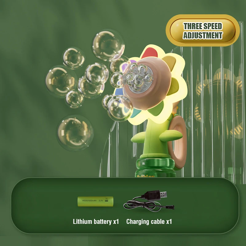 آلة رقص عباد الشمس للأطفال ، أرجوحة كهربائية أوتوماتيكية ، صانع فقاعات نفخ الصابون بالضوء ، لعبة خارجية ، هدية للأطفال