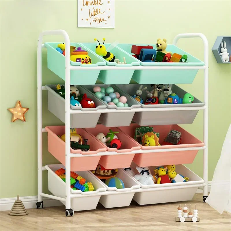 Children's Toys Storage Rack Simple Storage Storage Box Kindergarten Rack Multi-layer Compartment Storage Neat and Orderly Shelf