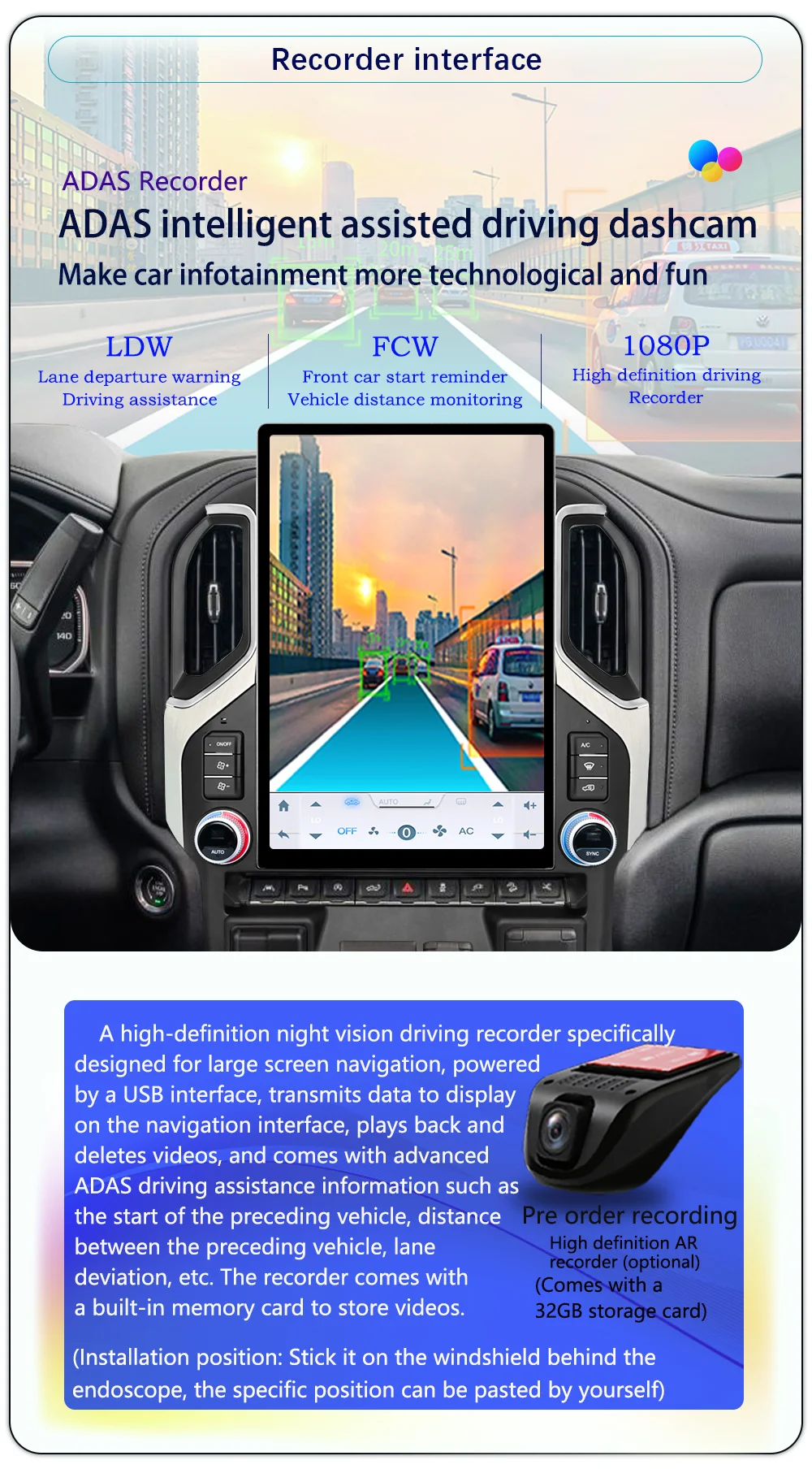 Radio para Auto Android 13 de 15.6 Pulgadas para GMC Sierra Chevrolet Silverado Carplay 2019 2020 2021 2022 2023 GPS para Auto Navegación Multimedia