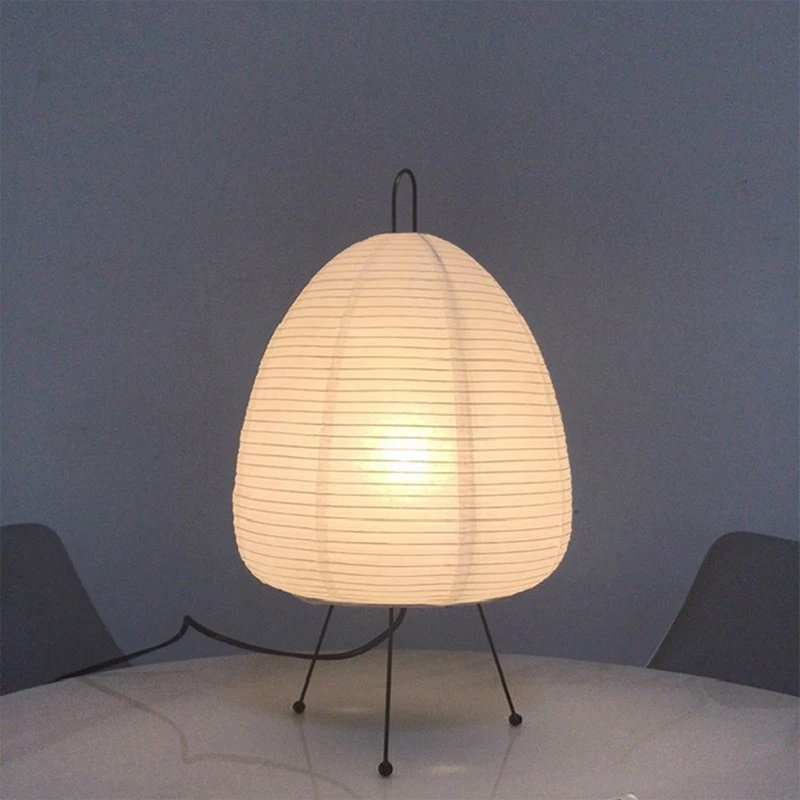 Japanese Rice Paper Lantern LED Table Lamp Living Room Bedroom Bedside Study Hotel Homestay Tripod Floor Lamp,US Plug