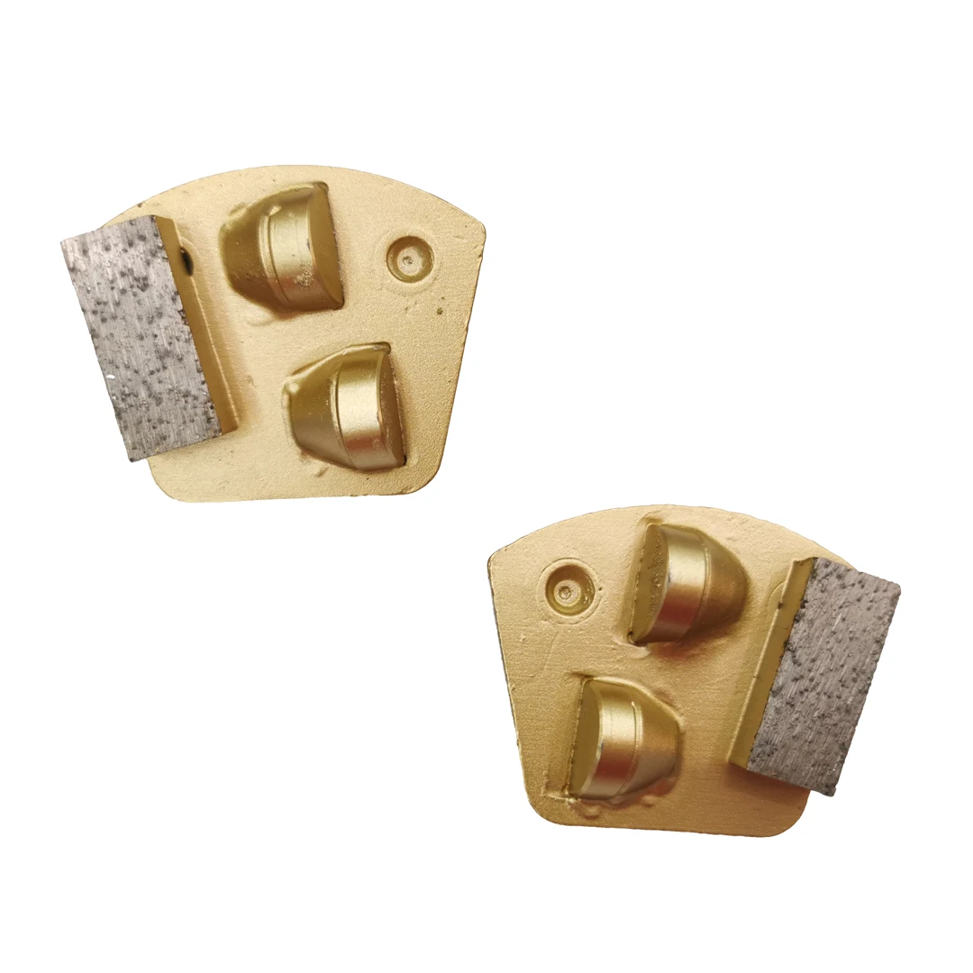 Disco de molienda Werkmaster PCD, herramientas PCD epoxi de doble pasador, pegamento para revestimiento de hormigón, almohadillas para suelo con dos PCD de media cola de milano, 9 Uds.
