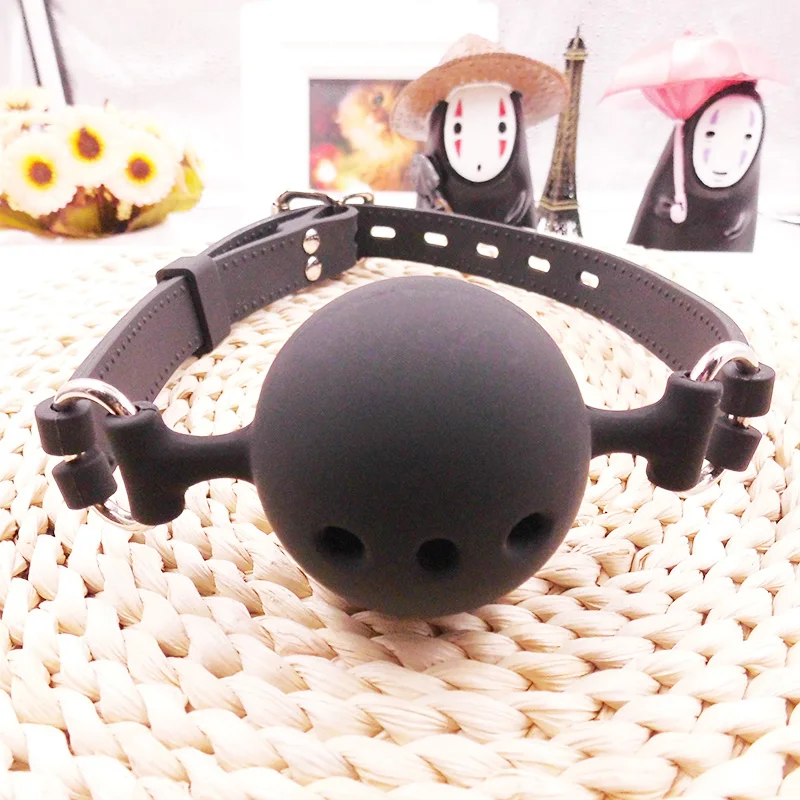 Fetish Extreme Full Silicone Breathable Ball Gag,bondage open Mouth Gags,Adult Sex Toys For Couple adult game Size S M L