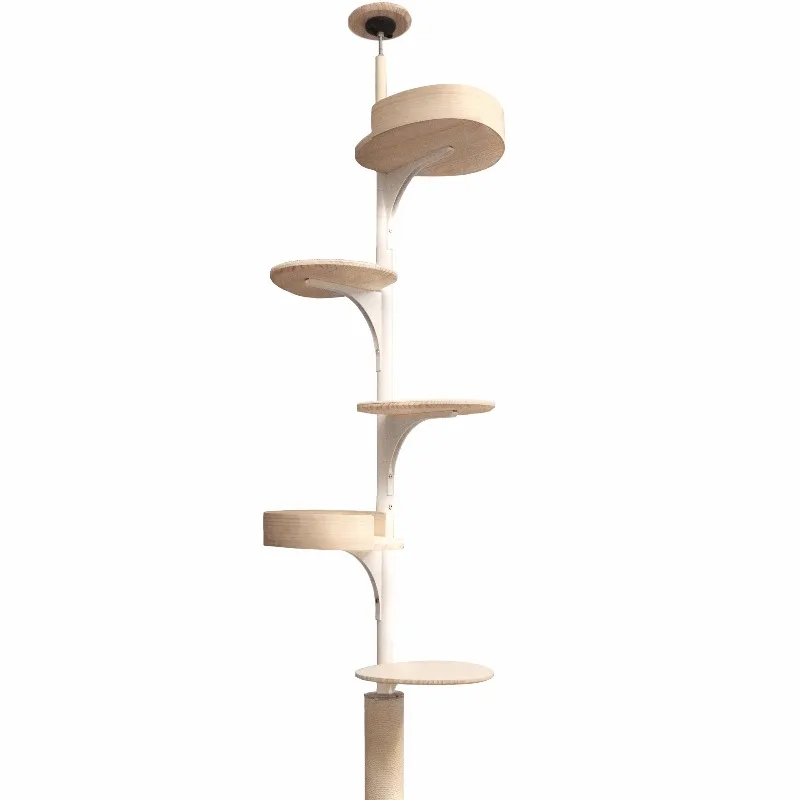 Solid wood cat climbing frame High-rise Tongtian pillar does not occupy an area of  frame nest Cat jumping platform