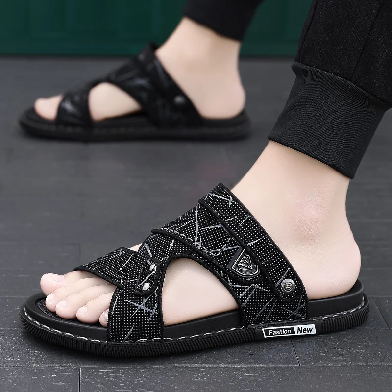 

2023 New Outdoor Men's Vintage Comfortable Casual Sandals Men's Sports Shoes Sandals Summer Leisure Beach Outdoor Sandals Men's