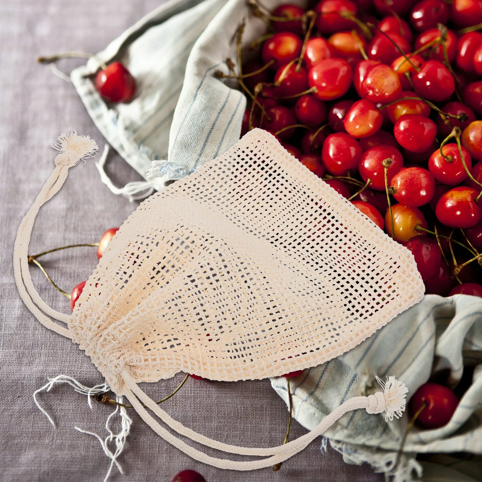 6 sztuk woreczków na owoce, wi – Produce Bag Reusable Mesh recenzja i cena