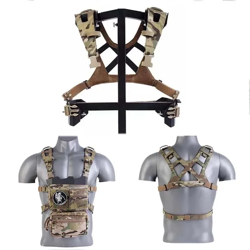 Outdoor Tactical MK3 D3CRM Tactical Chest Harness Strap Laser Cutting Chest Rig Vest Equipment