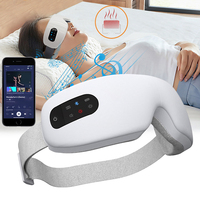 Smart Eye Massager Eye Care Massage Instrument Bluetooth Music Vibration Hot Compress Eyemask Dry Eye Strain Relief Relaxation